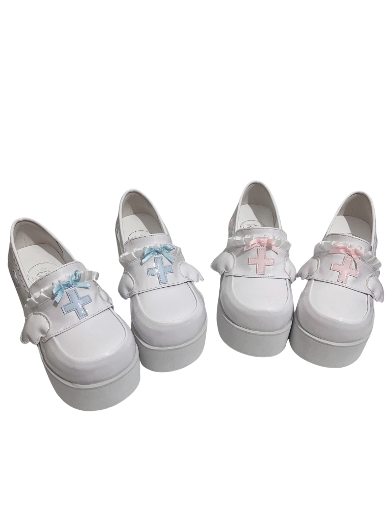 Kaikai Shoes Angel Lace Platform Medical