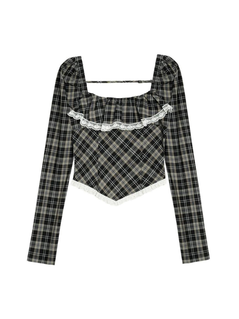 Lace Collar Tops Square