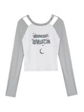 American Tops Slit Print