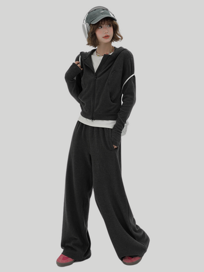 レイジースウェットシャツ パーカー ジャケット パンツスタイル スポーツ カジュアル 韓国