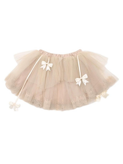 Ribbon Pannier Skirt Ballet Tutu Mesh