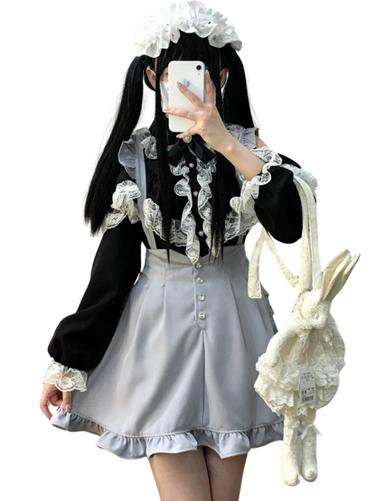 Love – Strapsrock mit Rüschen und Edelsteinen