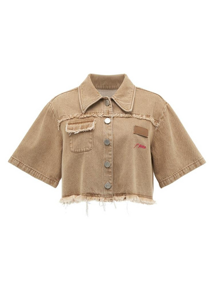 Amerikanischer Schlitzrock + beschädigtes langes kurzes Oberteil