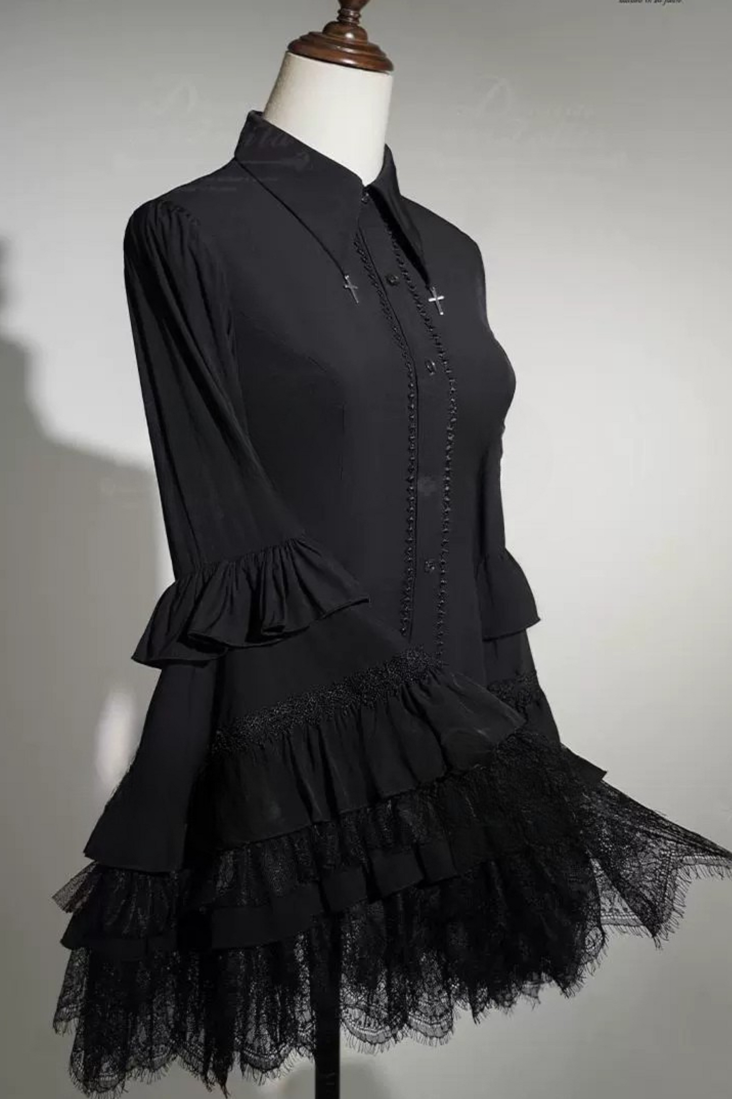 Feather Style Blouse Gothic Lolita Spider