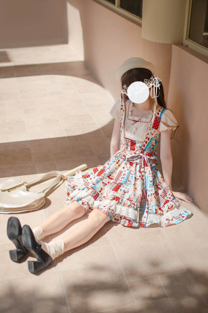 シャツポップベストレトロ+スカート