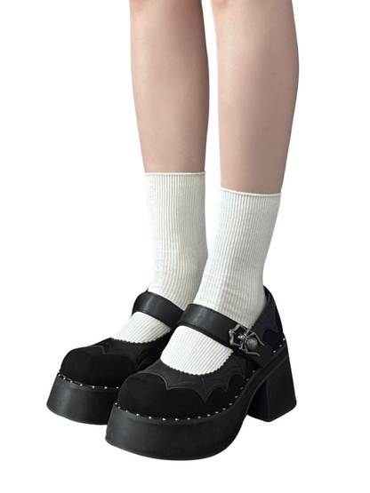 Goth Spider Shoes Dark Platform Subculture