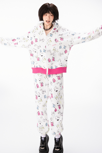 カラフルなポッピンデザインのピクトグラムをセットアップ