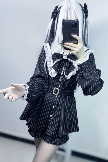 Reservations Sweet Shorts Top Ruffle Sailor + Dark