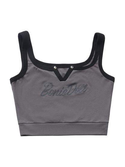 キャミソール＋キーネックスカート カラーアメリカンガールカーゴスリー