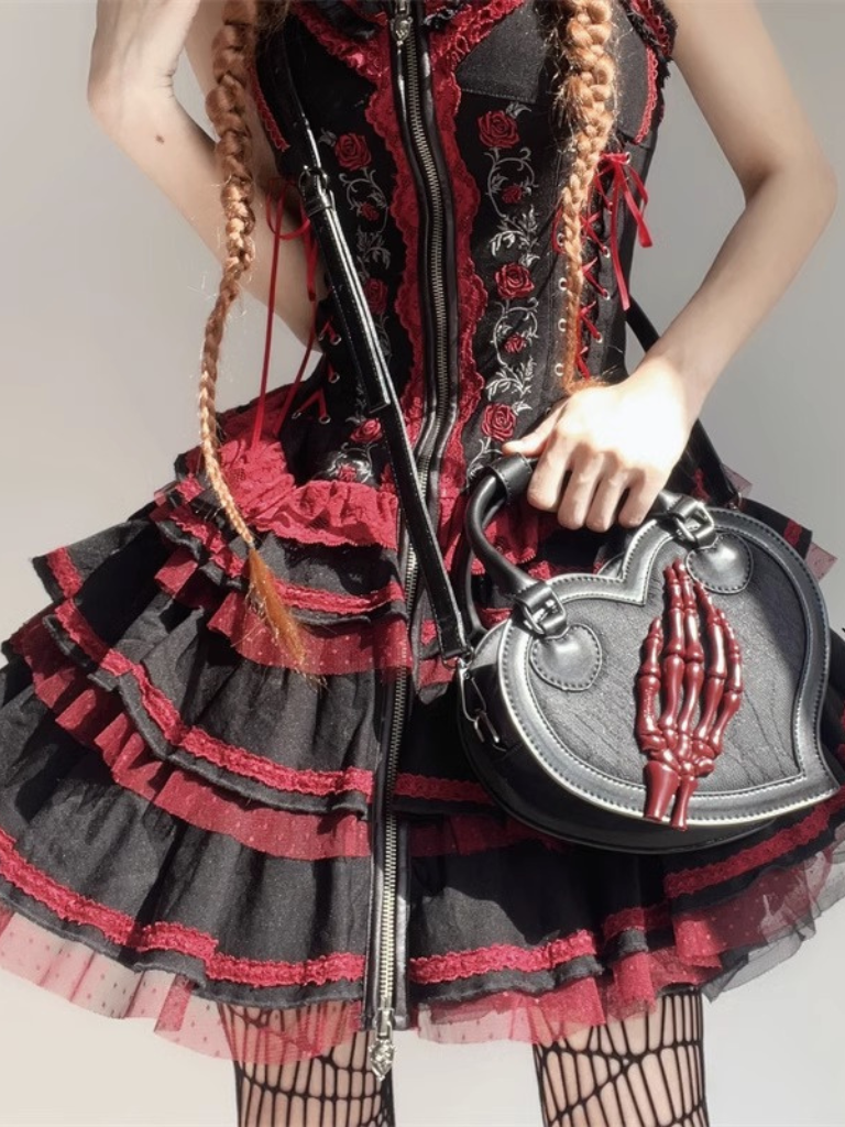 ハートトワイライトインビテーションクロウスカルバッグ