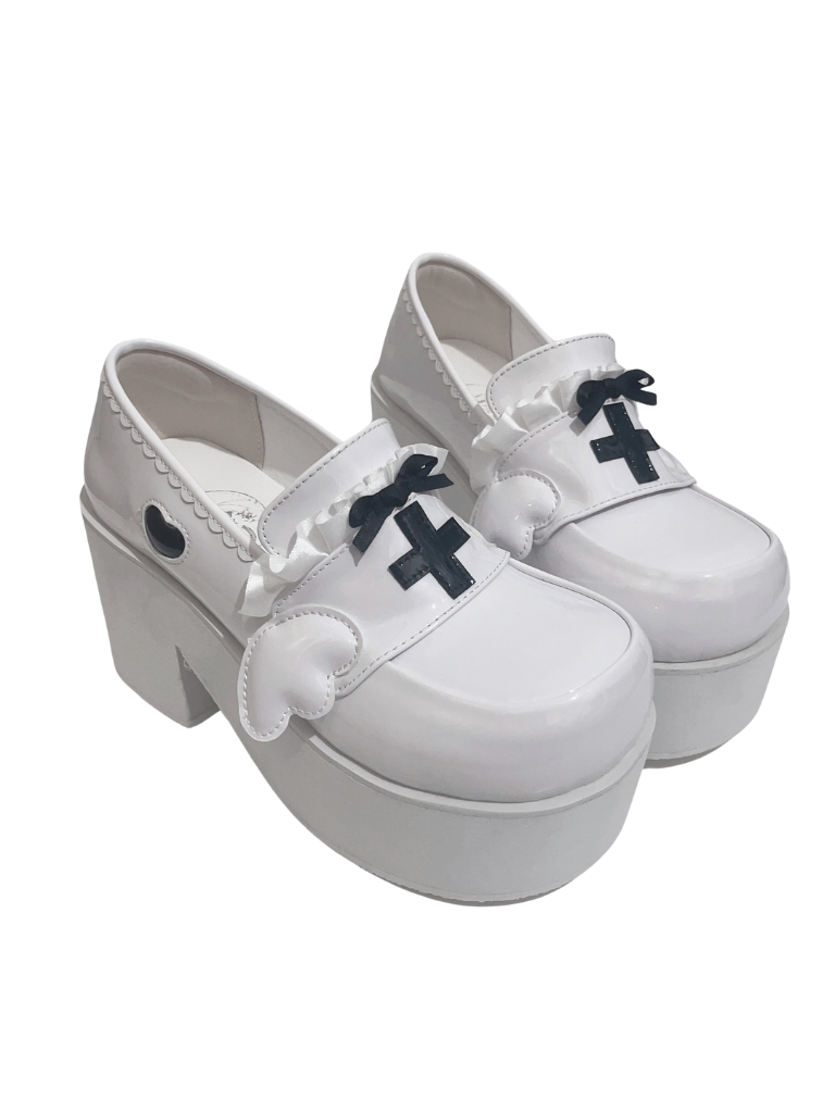Kaikai Shoes Angel Lace Platform Medical