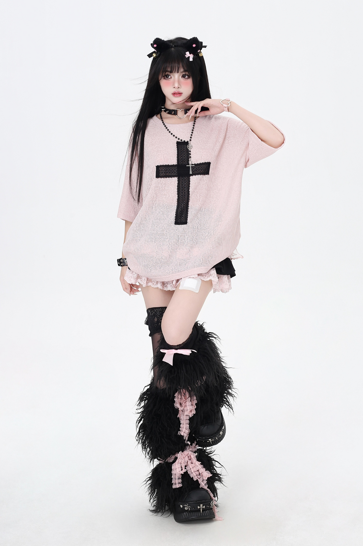 Cross Tops Patch Loose Subculture