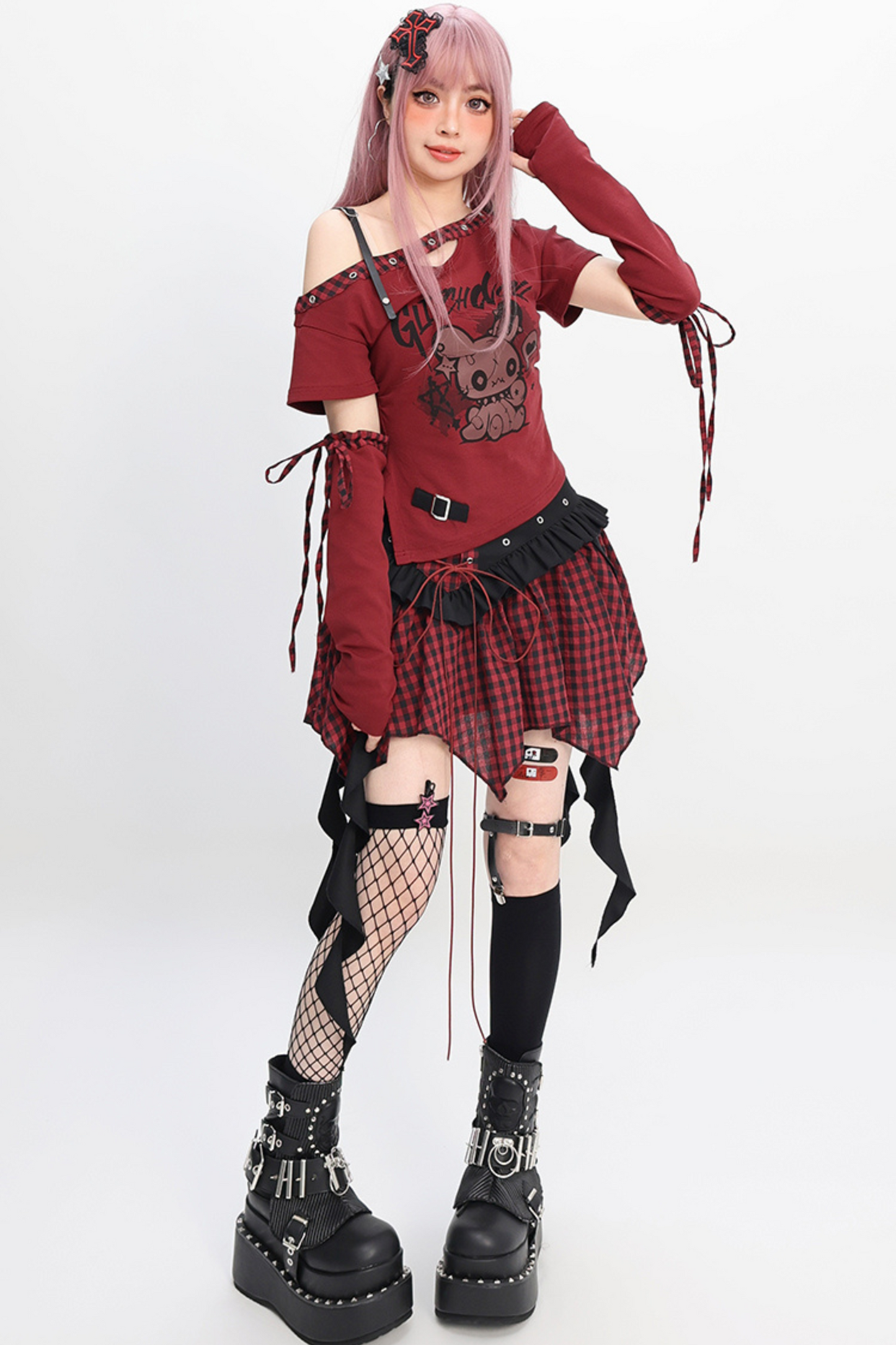 スリムフィットTシャツ+スカート イレギュラーフォルティドール