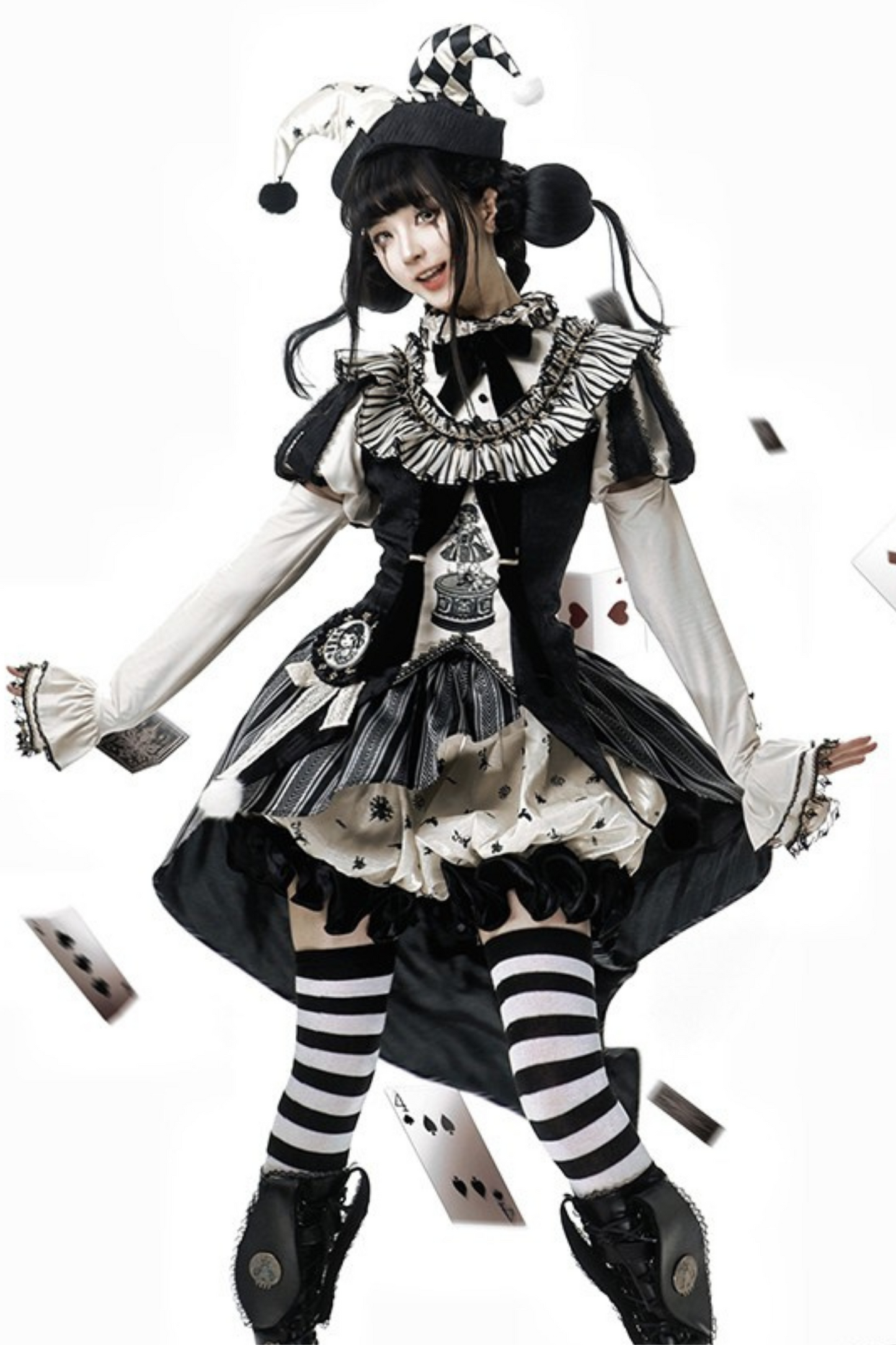 Weird Circus Lolita Set Pierrot Dark