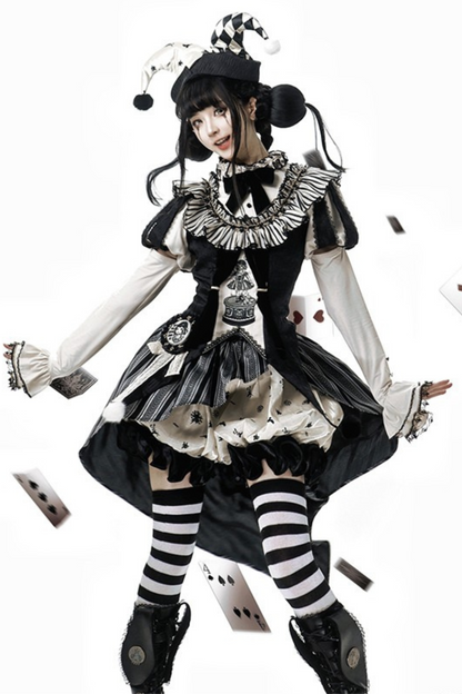 Weird Circus Lolita Set Pierrot Dark