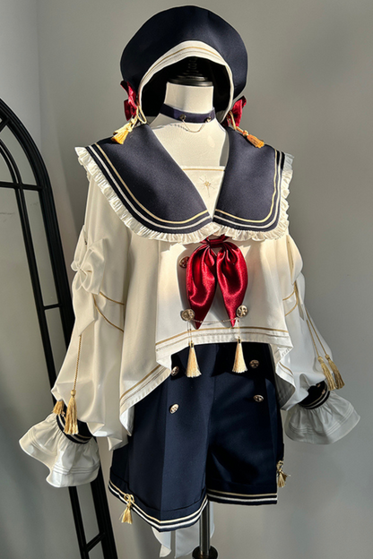 Knight Jacket Beret Shorts Choker + Sailor Bird Top Servant