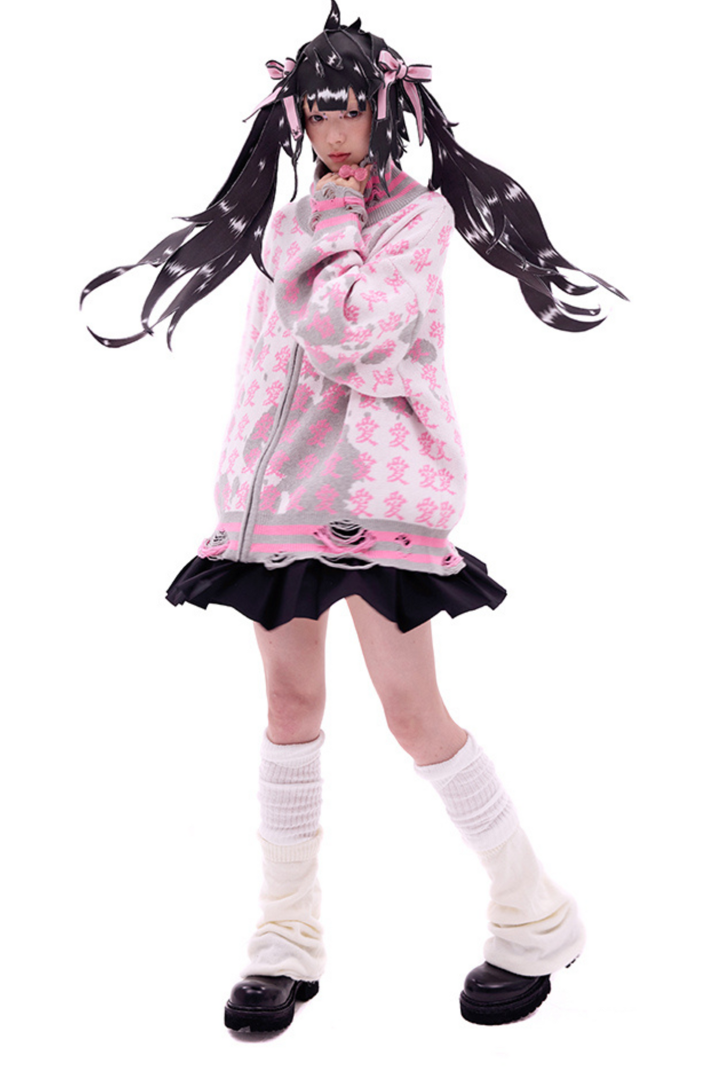 帽子ポニーテールダブルウィッグ