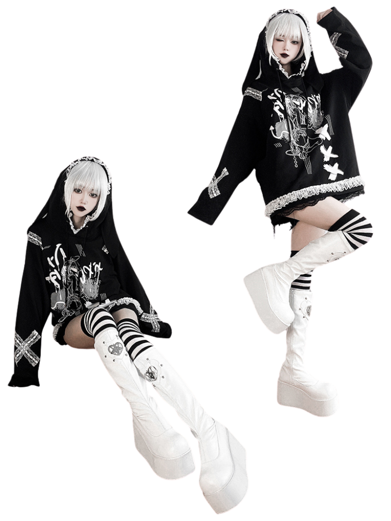 Sauron's Boots Eye Punk Round Platform Toe