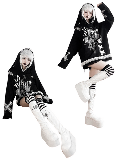 Sauron's Boots Eye Punk Round Platform Toe