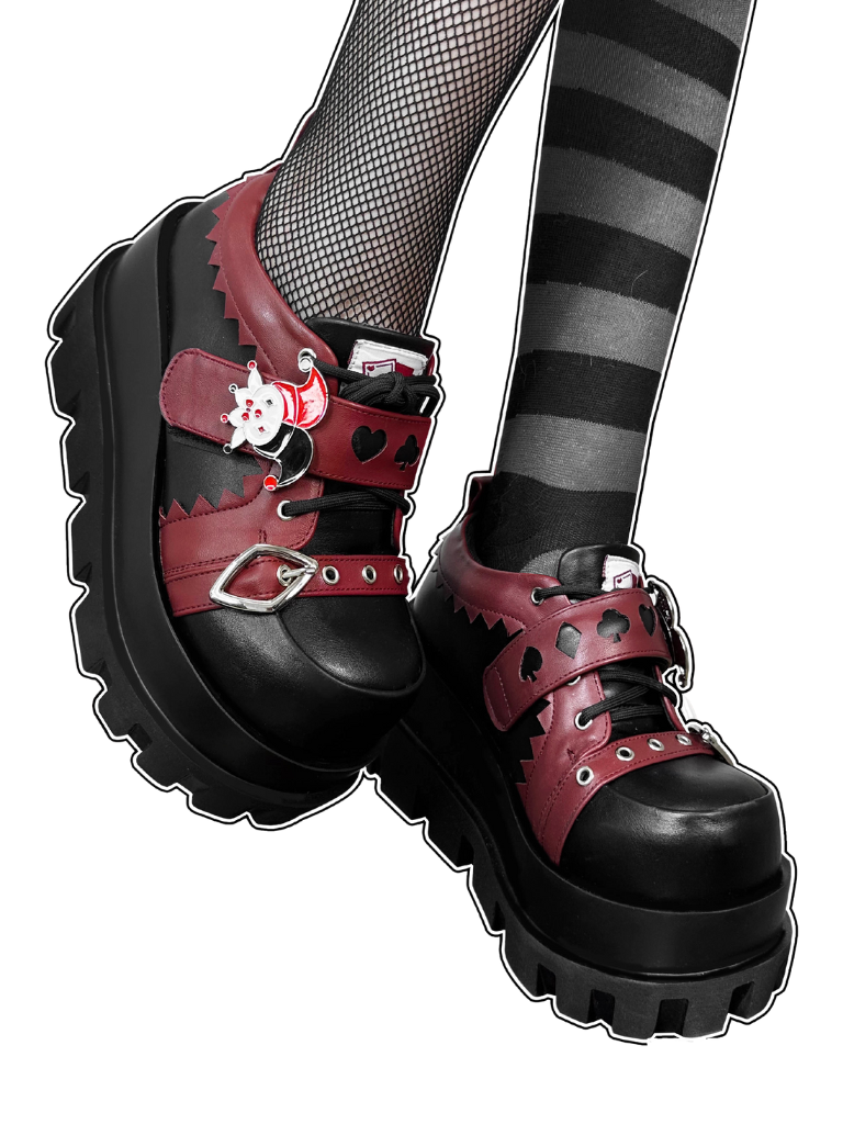 Poker Punk Plateauschuhe Clown