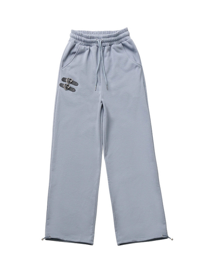 Zip Cami Cross Loose Pants Hoodie Top