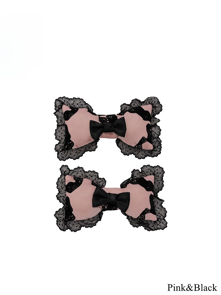 Bow Edging Options – Hairclips Lace with 4 Color Lolita Sweet