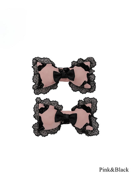 Bow Edging Options – Hairclips Lace with 4 Color Lolita Sweet