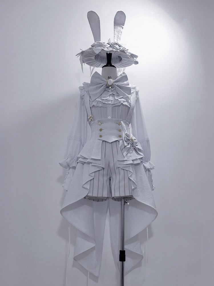 Striped Shorts Ouji Theater Prince Lolita White Bunny