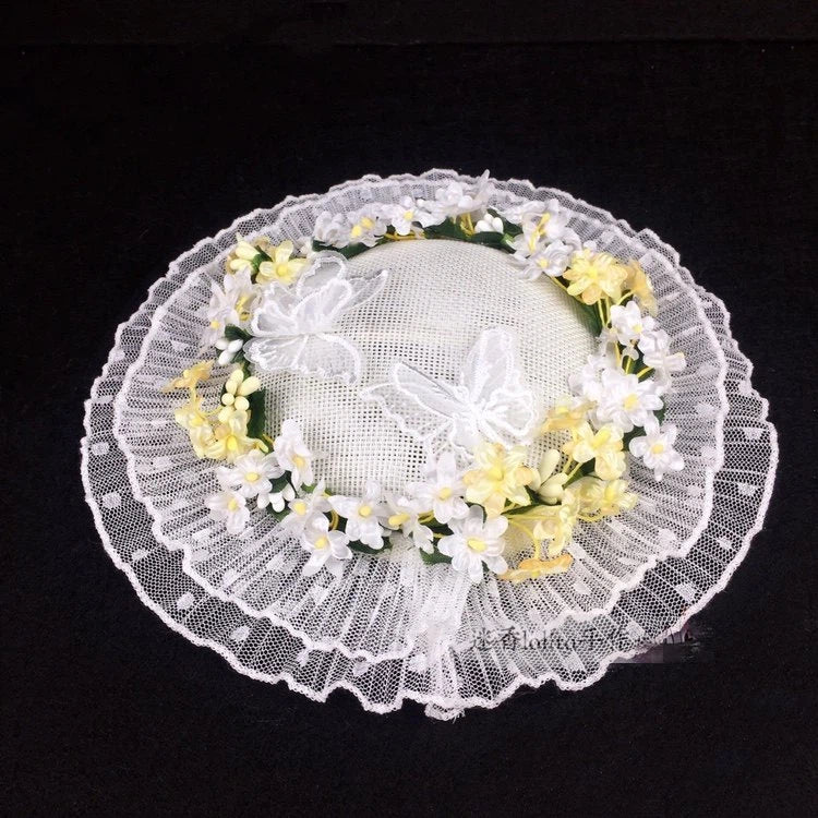 Mini Hat Color Veil Options) (2 Floral