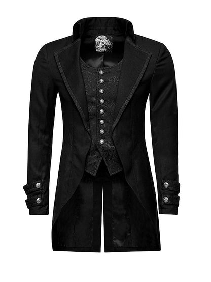 Black Jacket Fake Steampunk Two-pieces Gentleman