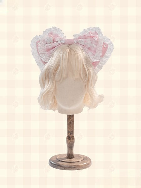 Bow Gingham Strawberry with KC Accents Lolita and Black/Red/Pink