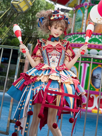 Sweet 5 Ribbon Color Triangle Flag Lolita Circus Options