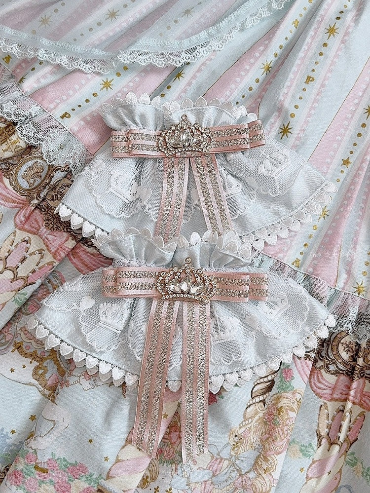 Options Decorated Rhinestone Bowknot Cuffs Crown Wrist Color 4