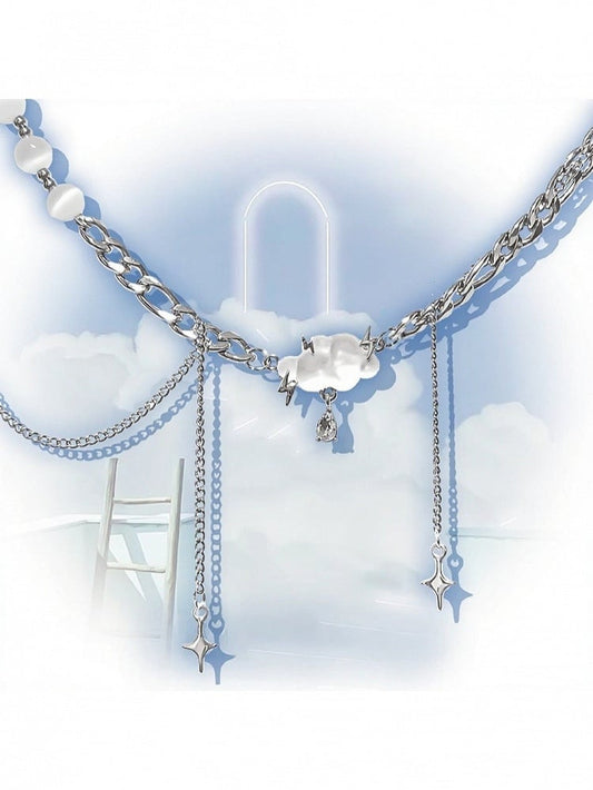 Silver Cloud Pendant Necklace - Kiwi Store