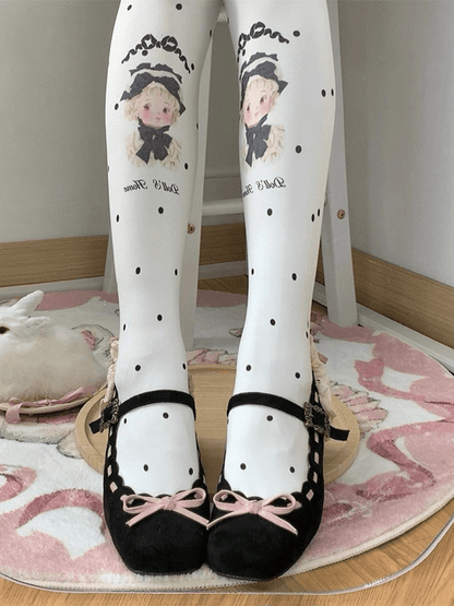 Shoes Toe Heel Back - with Square for Romantic Embellishment Black Mid Lace Pink Delicate Lolita Bow