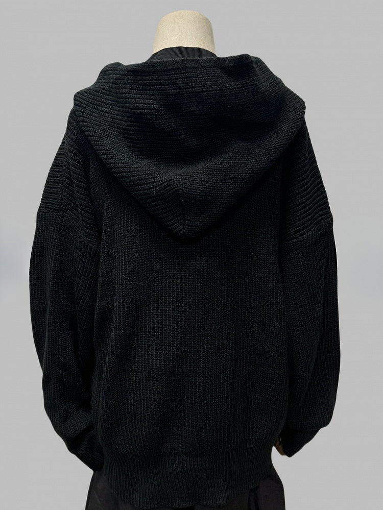 with Sweater Black Hoodie Cross