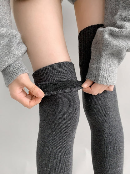 Knit Colors) (4 Warmers Ribbed Over-the-Knee Leg Cozy