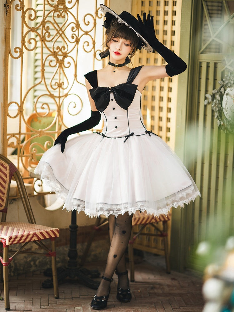 Pink Boned Waist Balletcore Lolita Birthday Dress Homecoming Dress
