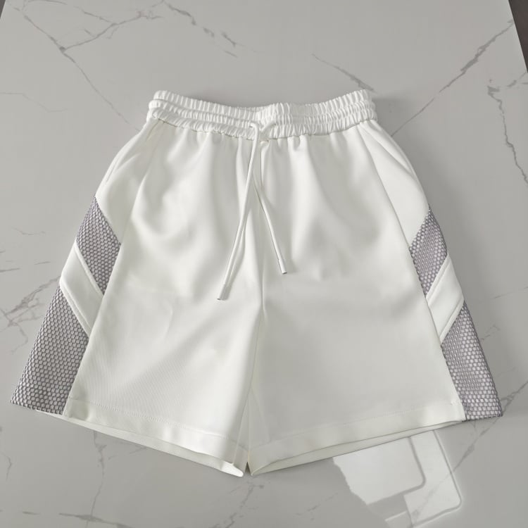 Clearance-Size M for Waist White and Gray Sport Shorts
