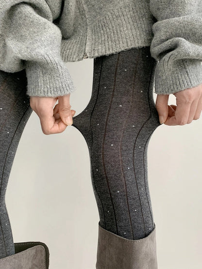 Tights Ribbed Colors) Sparkle Knit (5