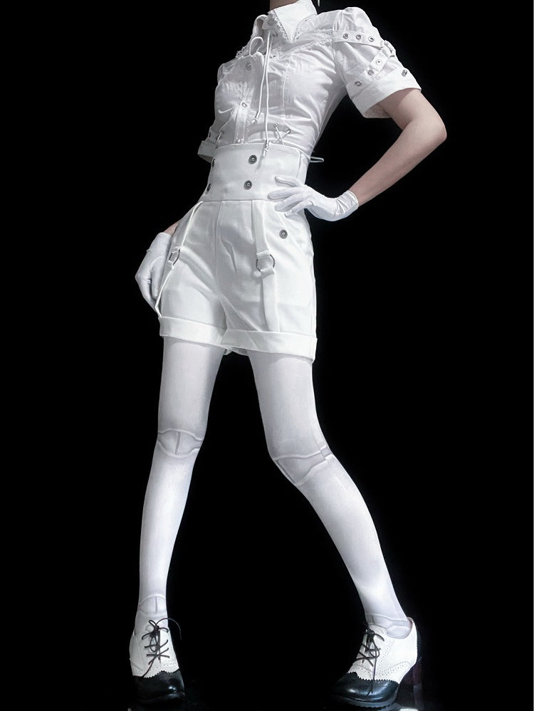 Lolita Shorts Ouji High White Waist