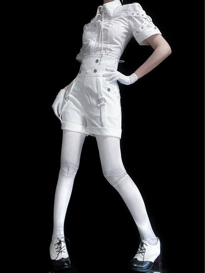 Lolita Shorts Ouji High White Waist