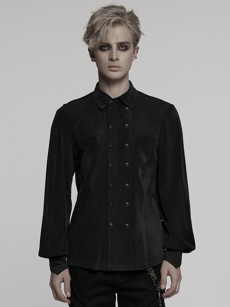 Black Men's Gothic Shirt