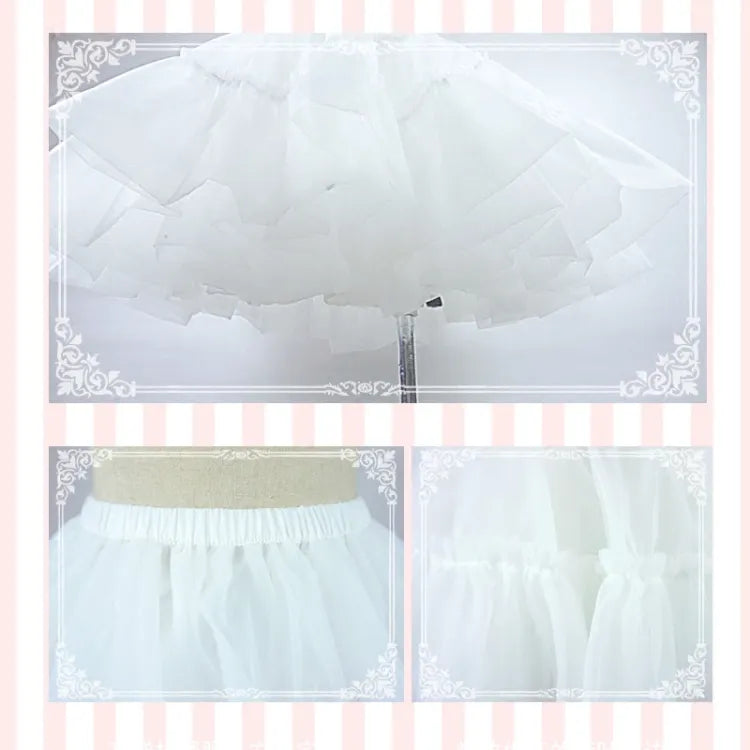 Petticoat Organza Ausverkauf-Weiß Puffy 43CM