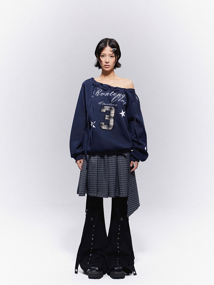 Vintage Straps on Pants Black Dangling Cargo Flap with Flared