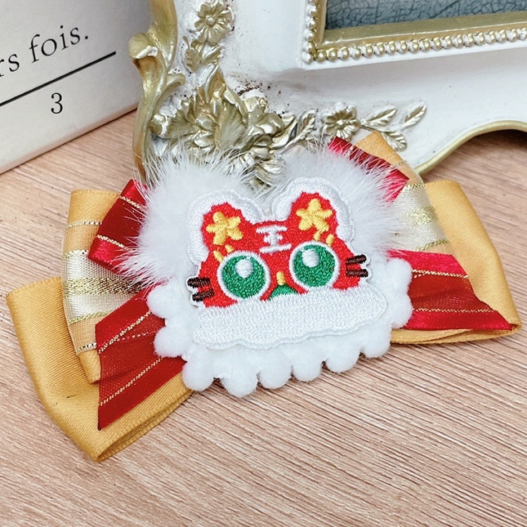 Hairclip Options 3 Tiger Applique Bowknot /Letter Lolita Qi