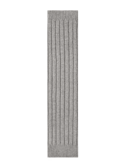 ホワイト/レッド/ライトグレー/ダークグレー/ブラックのニットレッグウォーマー