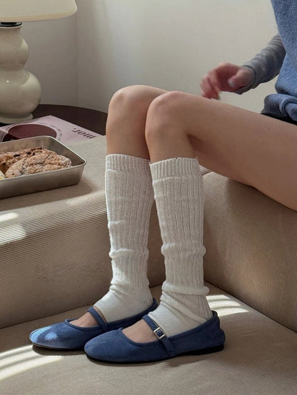 Ribbed Warmers Slouchy Leg