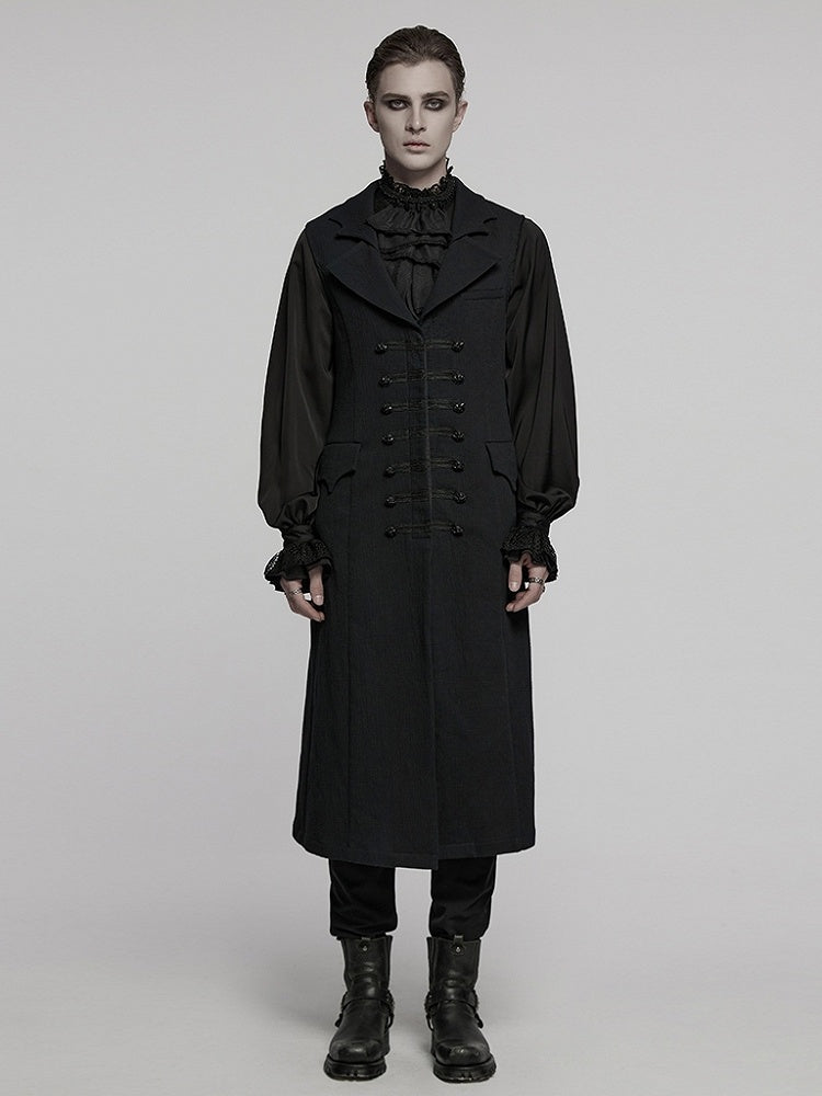 Night Dark Vest Men's Vampire Black