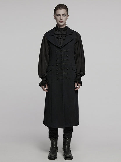 Night Dark Vest Men's Vampire Black